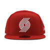 NEW ERA PORTLAND TRAILBLAZERS 9FIFTY SNAPBACK CAP RED NE33706画像