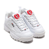 FILA Disruptor II Heart Womens WHITE/BLACK/F RED F0500-0113画像