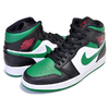 NIKE AIR JORDAN 1 MID black/pine green-white-gym red 554724-067画像