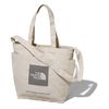 THE NORTH FACE UTILITY TOTE NATURAL/ZINC GREY NM82040-ZG画像