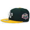 NEW ERA OAKLAND ATHLETICS 2000 WORLD SERIES 59FIFTY GREEN GOLD FUF058568画像