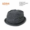 SUGAR CANE 9oz.BLACK COVERT PORKPIE HAT SC02627画像