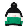 ATMOS LAB × COCA-COLA PANEL BORDER HOODIE BLACK AL20S-PH01-BLK画像