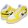 NIKE AIR JORDAN 1 MID SE (GS) dynamic yellow/black-white AV5174-700画像