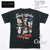 SKULL WORKS × BETTY BOOP コラボレーション Tシャツ "ベティーオールスター" BTY-72画像