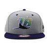 NEW ERA TAMPA BAY DEVIL RAYS 9FIFTY SNAPBACK CAP GREY PURPLE NE18956画像