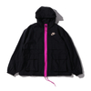 NIKE AS W NSW ICN CLSH JKT WVN BLACK/BLACK/FIRE PINK CJ2296-010画像