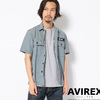 AVIREX TYPE BLUE S/S SSN-571 WORK SHIRT 6105099画像