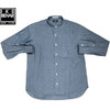 IKE BEHAR MF1302L-SCN L/S STAND COLLAR CHAMBRAY SHIRTS blue画像