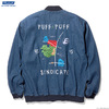 RADIALL POLY HIGH - SOUVENIR JACKET (INDIGO)画像