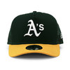 NEW ERA OAKLAND ATHLETICS D-FRAME TRUCKER MESH CAP GREEN-GOLD 11433992画像