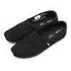 TOMS W Classic ALPARGATA Black Floral Lace 10015063画像