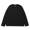 THE NORTH FACE PURPLE LABEL 7OZ L/S POCKET TEE BLACK NT3058N画像