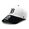 '47 Brand DETROIT TIGERS CLEAN UP STRAPBACK CAP WHITE-NAVY B-RGWTT09GWS-WHA画像