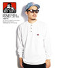 BEN DAVIS HENLEY NECK POCKET L/S TEE -WHITE- C-0780037画像