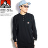 BEN DAVIS HENLEY NECK POCKET L/S TEE -BLACK- C-0780037画像