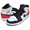 NIKE AIR JORDAN 1 MID SE white/track red-black-igloo 852542-100画像