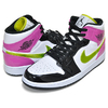 NIKE AIR JORDAN 1 MID SE white/cyber-active fuchsia CZ9834-100画像