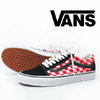 VANS OLD SKOOL (BLUR CHECK) TRUE WHT/RED VN-0A4U3B17Z画像