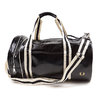 FRED PERRY CLASSIC BARREL BAG BLACK/ECRU L7220-D57画像