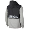 NIKE JDI+ Fleece Mix Pullover Hoodie Black/Grey CU4102-010画像