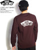 VANS LOGO L/S T-SHIRT -BROWN- 120K1020500画像