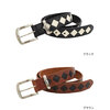 STUSSY Argyle Stitch Leather Belt 135170画像