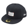 NEW ERA 59FIFTY BARTACK PATCH BLACK 12589238画像