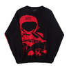 UNKNOWN GANG JACQUARD CREWNECK RED D1-06707-001画像