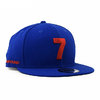 NEW ERA 9FIFTY COMPOUND 7 9FIFTY SNAPBACK CAP ROYAL BLUE RED NR12485830画像