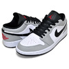 NIKE AIR JORDAN 1 LOW lt smoke grey/gym red-white 553558-030画像