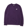 NIKE AS M NSW CLUB CRW FT GRAND PURPLE/WHITE BV2667-525画像