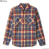 Brixton BOWERY L/S FLANNEL (BLUE×RED)画像