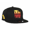 NEW ERA UTAH JAZZ 9FIFTY CITY EDITION 9FIFTY SNAPBACK CAP BLACK HL44260画像