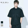 MSML/MUSIC SAVED MY LIFE OPEN COLLAR SHORT SLEEVE SHIRT M21-02A1-SS01画像