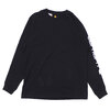 Carhartt K231 Signature Logo L/S Tee BLACK画像