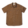 SUGAR CANE FICTION ROMANCE 8.5oz. BROWN WABASH STRIPE S/S WORK SHIRTS SC38700画像