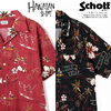 Schott HAWAIIAN SHIRT RANDOM SKULL 3115049画像