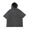 atmos CHEMICAL WASH HALF SLEEVE HOODIE BLACK MAT21-S033画像