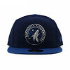 NEW ERA MINNESOTA TIMBERWOLVES 9FIFTY SNAPBACK CAP NAVY BLUE NE70387911画像