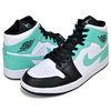 NIKE AIR JORDAN 1 MID white/tropical twist-black 554724-132画像