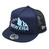 NEW ERA OUTDOOR 9FORTY フルメッシュ ショートバイザー NAVY 12674633画像