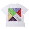 atmos REMAKE BANDANA TEE A WHITE MAT21-S123画像