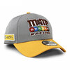 NEW ERA NASCAR 9FORTY ADJUSTABLE CAP GREY YELLOW NR12035797画像