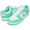 NIKE WMNS DUNK LOW white/green glow-wht DD1503-105画像