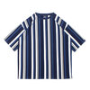 APPLEBUM Indigo Stripe Big Tee NAVY画像