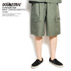 DOUBLE STEAL TYPEWRITER WIDE CARGO SHORTS -KHAKI- 913-72033画像