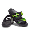 crocs Classic Crocs Tie-Dye Graphic Sandal Black/Lime Punch 207283-0GU画像