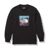 THE NORTH FACE L/S DIGITAL LOGO TEE BLACK NT82137-K画像