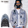 CRIMIE LEATHER SUPER CRASH BORN FREE STRETCH DENIM JACKET CR1-02A5-JK19画像